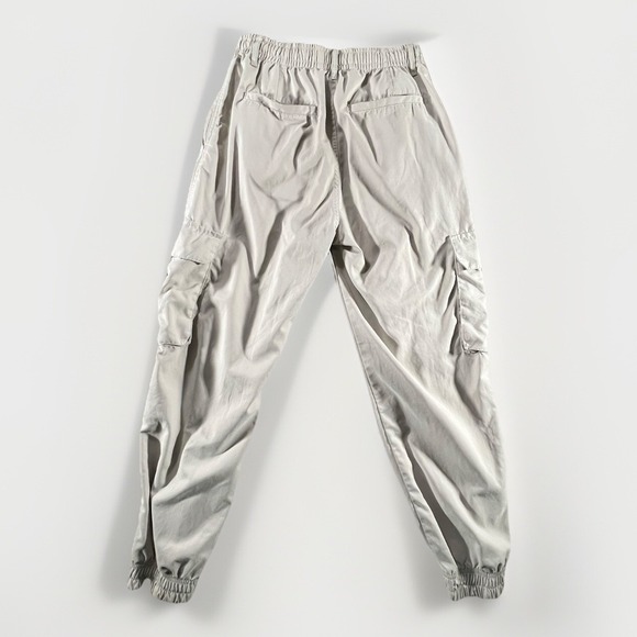 Zara Man Cargo Pants Size Small Off White Elastic Waist Side Cargo Pockets 26x24 - Picture 5 of 11